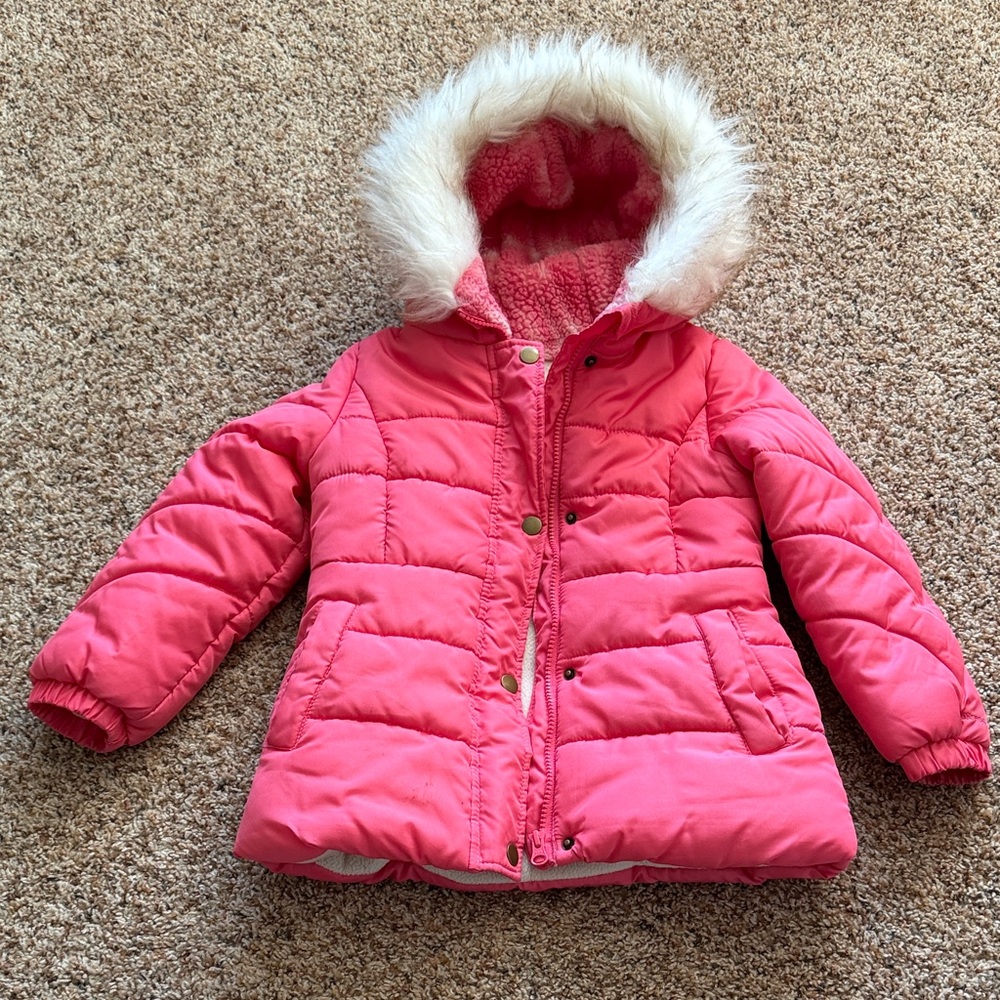 London Fog Cream and Pink Jacket